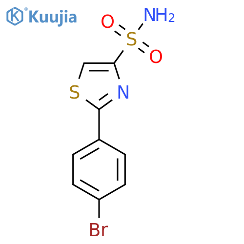 2-(4-bromophenyl)-1,3-thiazole-4-sulfonamide structure