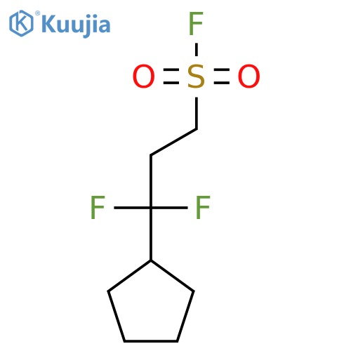 3-cyclopentyl-3,3-difluoropropane-1-sulfonyl fluoride structure