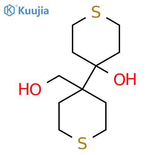 4-4-(hydroxymethyl)thian-4-ylthian-4-ol structure