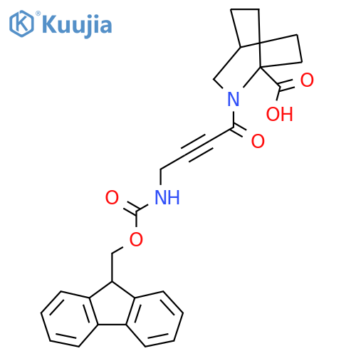 2-4-({(9H-fluoren-9-yl)methoxycarbonyl}amino)but-2-ynoyl-2-azabicyclo2.2.2octane-1-carboxylic acid structure