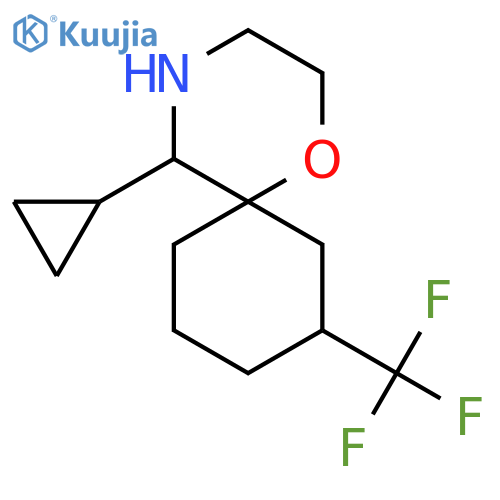 5-cyclopropyl-8-(trifluoromethyl)-1-oxa-4-azaspiro5.5undecane structure