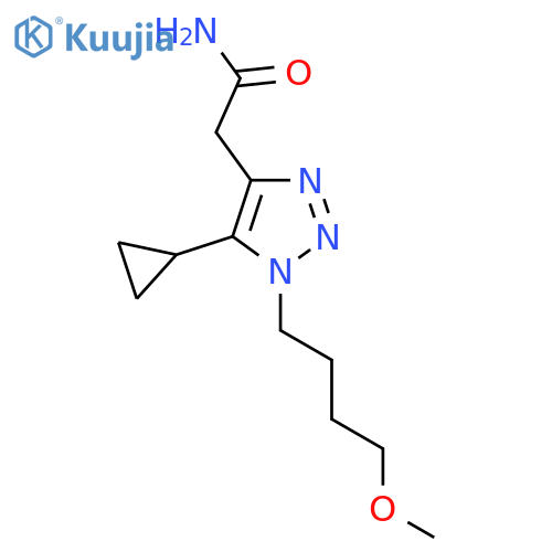 2-5-cyclopropyl-1-(4-methoxybutyl)-1H-1,2,3-triazol-4-ylacetamide structure