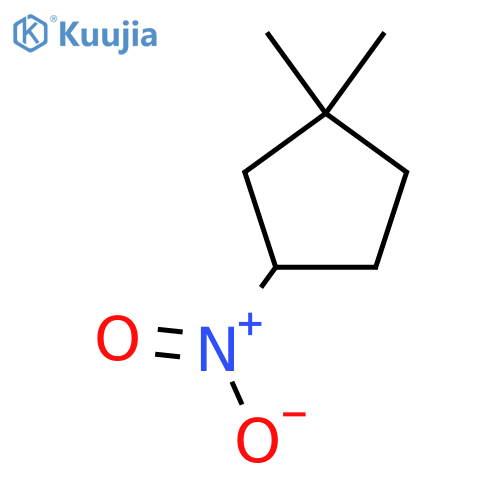 1,1-dimethyl-3-nitrocyclopentane structure