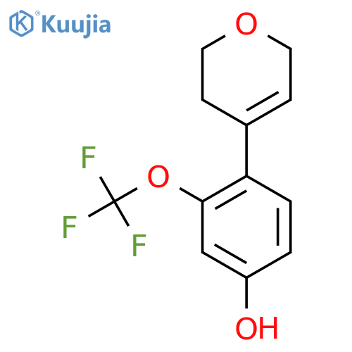 4-(3,6-dihydro-2H-pyran-4-yl)-3-(trifluoromethoxy)phenol structure