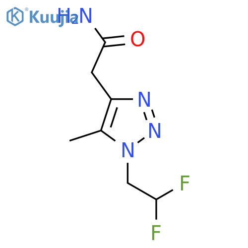 2-1-(2,2-difluoroethyl)-5-methyl-1H-1,2,3-triazol-4-ylacetamide structure