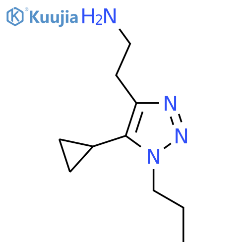 2-(5-cyclopropyl-1-propyl-1H-1,2,3-triazol-4-yl)ethan-1-amine structure