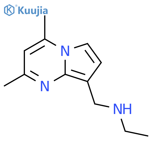 ({2,4-dimethylpyrrolo1,2-apyrimidin-8-yl}methyl)(ethyl)amine structure