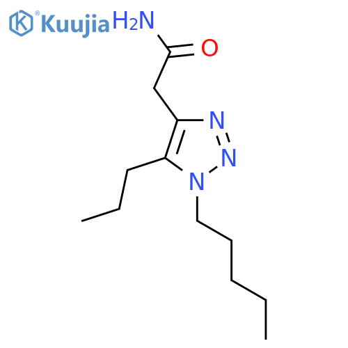 2-(1-pentyl-5-propyl-1H-1,2,3-triazol-4-yl)acetamide structure