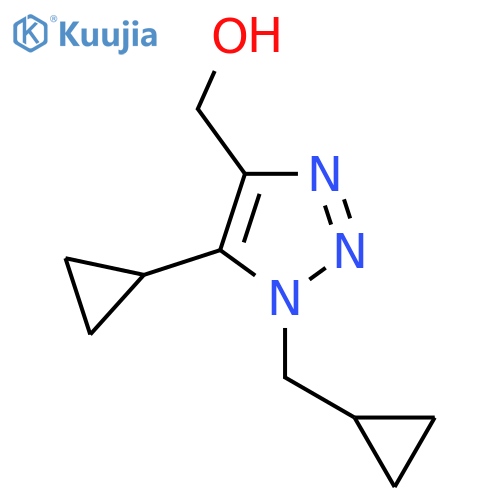 5-cyclopropyl-1-(cyclopropylmethyl)-1H-1,2,3-triazol-4-ylmethanol structure