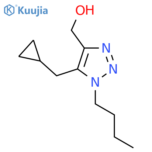 1-butyl-5-(cyclopropylmethyl)-1H-1,2,3-triazol-4-ylmethanol structure