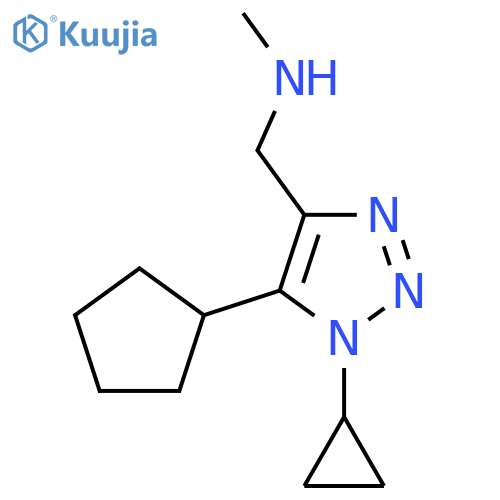 (5-cyclopentyl-1-cyclopropyl-1H-1,2,3-triazol-4-yl)methyl(methyl)amine structure