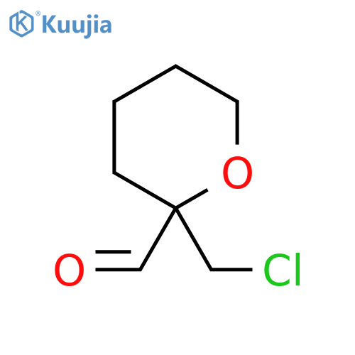 2-(Chloromethyl)oxane-2-carbaldehyde structure