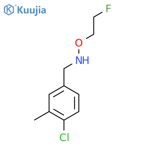 (4-chloro-3-methylphenyl)methyl(2-fluoroethoxy)amine structure