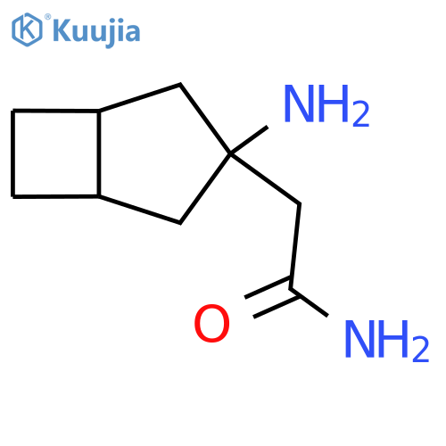2-{3-aminobicyclo3.2.0heptan-3-yl}acetamide structure