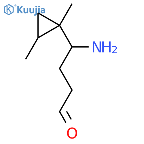 4-Amino-4-(1,2-dimethylcyclopropyl)butanal structure