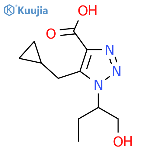 5-(Cyclopropylmethyl)-1-(1-hydroxybutan-2-yl)-1h-1,2,3-triazole-4-carboxylic acid structure