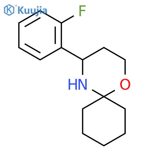 4-(2-fluorophenyl)-1-oxa-5-azaspiro5.5undecane structure