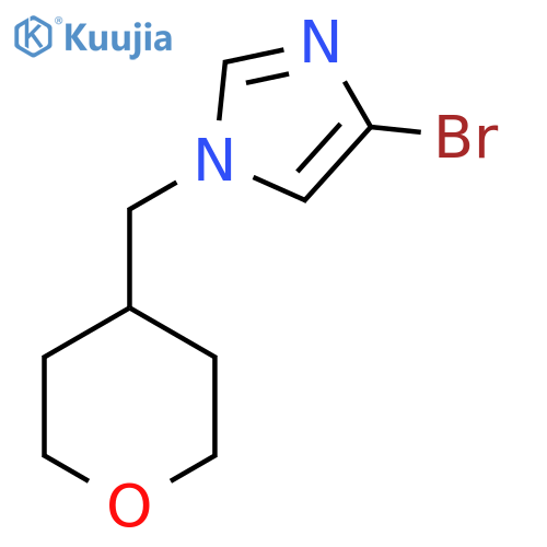 4-bromo-1-(oxan-4-ylmethyl)-1H-imidazole structure