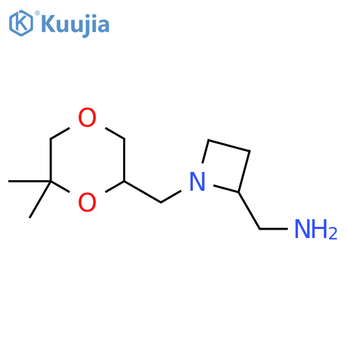{1-(6,6-dimethyl-1,4-dioxan-2-yl)methylazetidin-2-yl}methanamine structure