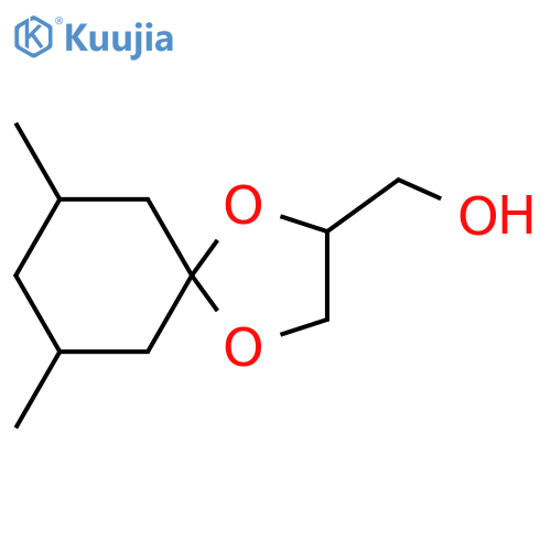 {7,9-dimethyl-1,4-dioxaspiro4.5decan-2-yl}methanol structure