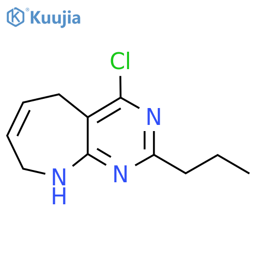 4-chloro-2-propyl-5H,8H,9H-pyrimido4,5-bazepine structure