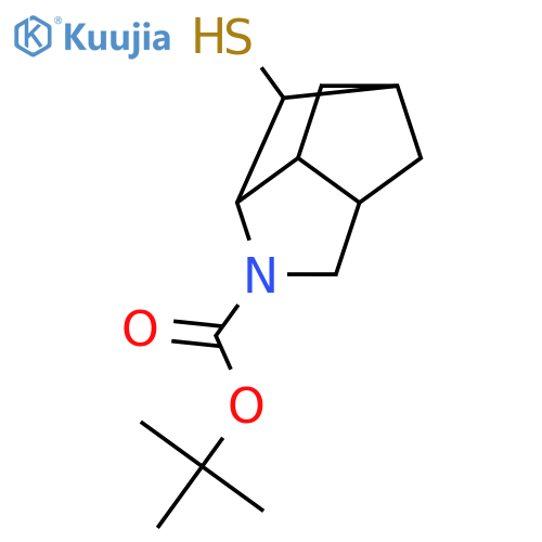 tert-butyl 2-sulfanyl-4-azatricyclo4.2.1.0,3,7nonane-4-carboxylate structure