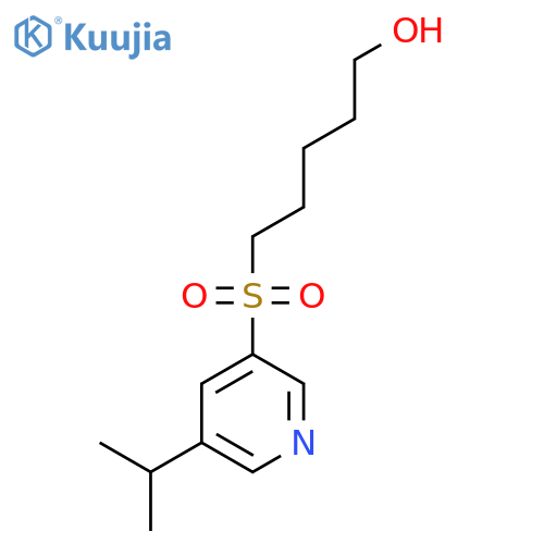 5-{5-(propan-2-yl)pyridin-3-ylsulfonyl}pentan-1-ol structure