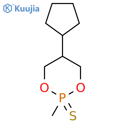 5-cyclopentyl-2-methyl-1,3,2lambda5-dioxaphosphinane-2-thione structure
