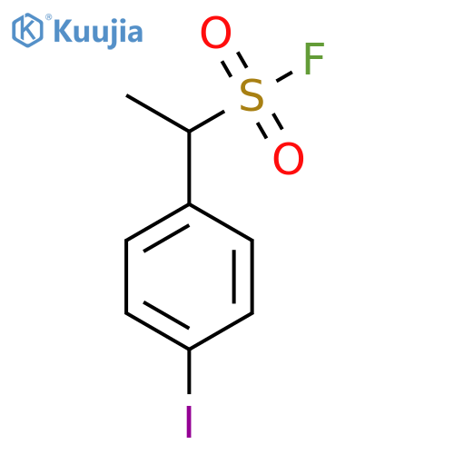 1-(4-iodophenyl)ethane-1-sulfonyl fluoride structure