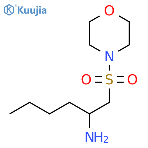 1-(morpholine-4-sulfonyl)hexan-2-amine structure