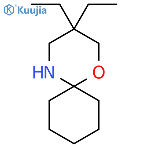 3,3-diethyl-1-oxa-5-azaspiro5.5undecane structure