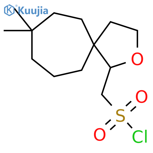 {8,8-dimethyl-2-oxaspiro4.6undecan-1-yl}methanesulfonyl chloride structure
