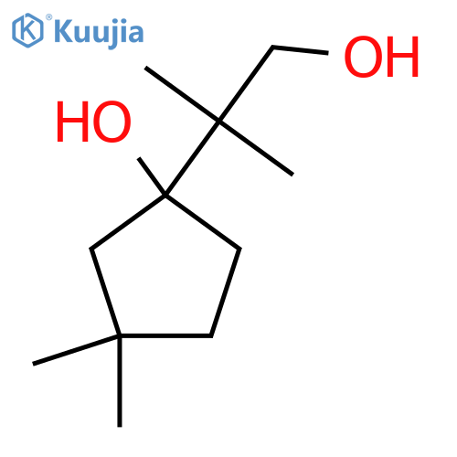 1-(1-hydroxy-2-methylpropan-2-yl)-3,3-dimethylcyclopentan-1-ol structure