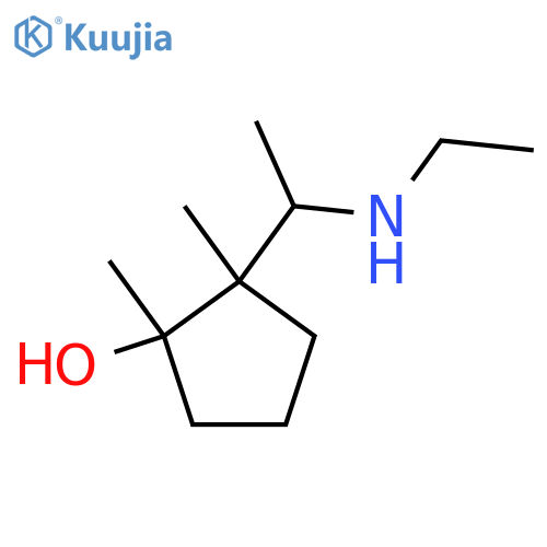 2-1-(ethylamino)ethyl-1,2-dimethylcyclopentan-1-ol structure