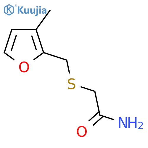 2-{(3-methylfuran-2-yl)methylsulfanyl}acetamide structure