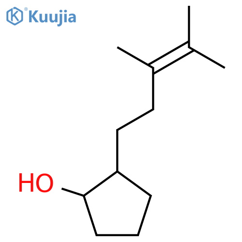 2-(3,4-Dimethylpent-3-en-1-yl)cyclopentan-1-ol structure