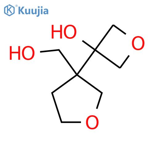 3-3-(hydroxymethyl)oxolan-3-yloxetan-3-ol structure
