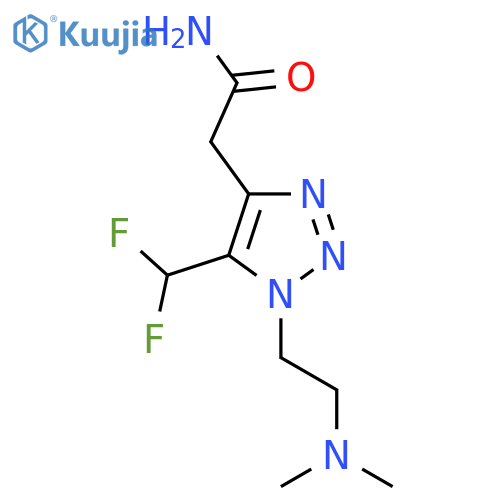 2-5-(difluoromethyl)-1-2-(dimethylamino)ethyl-1H-1,2,3-triazol-4-ylacetamide structure