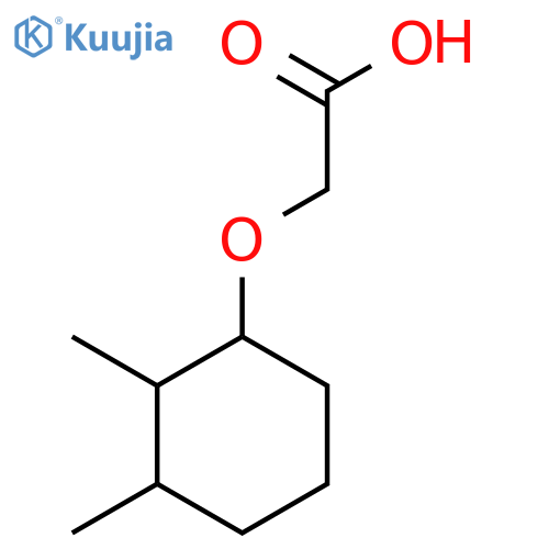 2-(2,3-dimethylcyclohexyl)oxyacetic acid structure