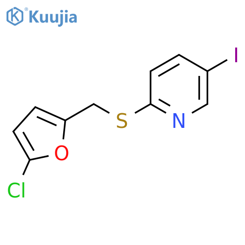 2-{(5-chlorofuran-2-yl)methylsulfanyl}-5-iodopyridine structure