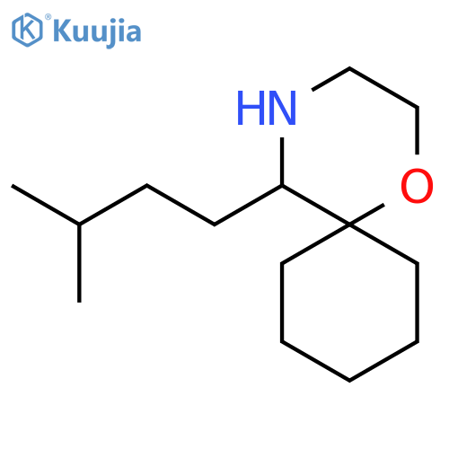 5-(3-methylbutyl)-1-oxa-4-azaspiro5.5undecane structure