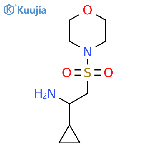 1-cyclopropyl-2-(morpholine-4-sulfonyl)ethan-1-amine structure