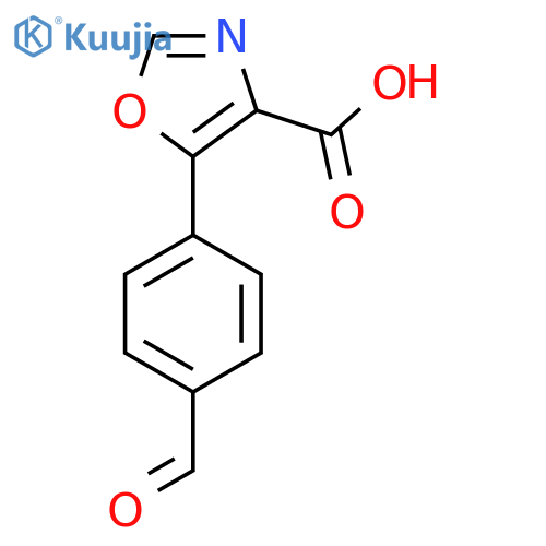 5-(4-formylphenyl)-1,3-oxazole-4-carboxylic acid structure