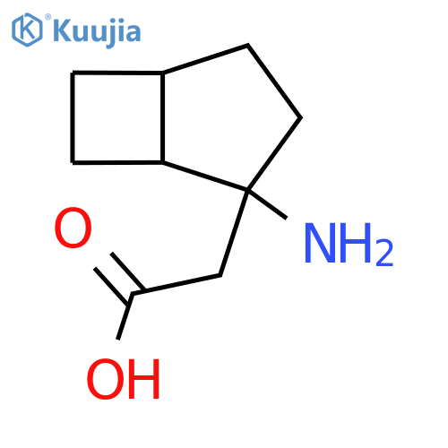 2-{2-aminobicyclo3.2.0heptan-2-yl}acetic acid structure