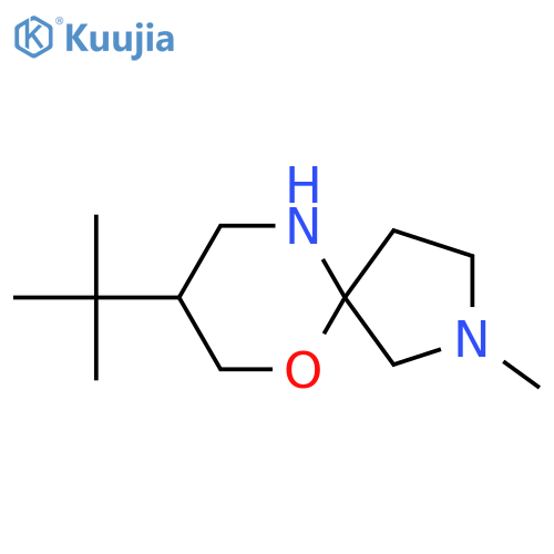 8-tert-butyl-2-methyl-6-oxa-2,10-diazaspiro4.5decane structure