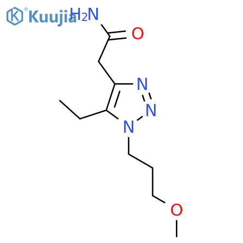 2-5-ethyl-1-(3-methoxypropyl)-1H-1,2,3-triazol-4-ylacetamide structure