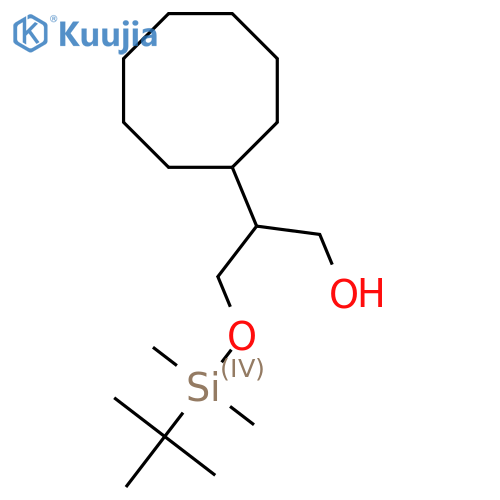 3-(tert-butyldimethylsilyl)oxy-2-cyclooctylpropan-1-ol structure