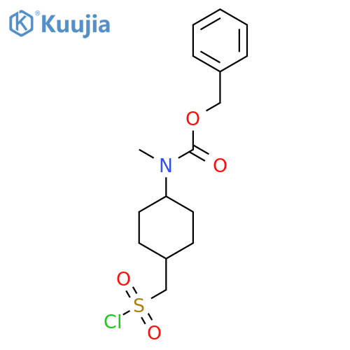 benzyl N-{4-(chlorosulfonyl)methylcyclohexyl}-N-methylcarbamate structure