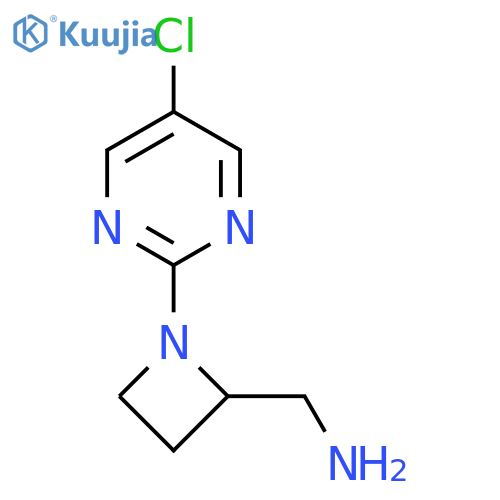 1-(5-chloropyrimidin-2-yl)azetidin-2-ylmethanamine structure