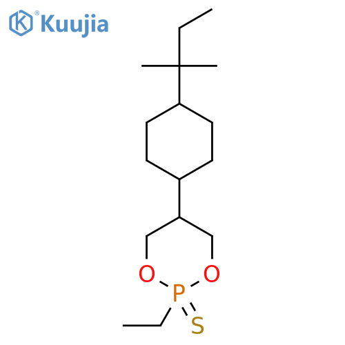 2-ethyl-5-4-(2-methylbutan-2-yl)cyclohexyl-1,3,2lambda5-dioxaphosphinane-2-thione structure